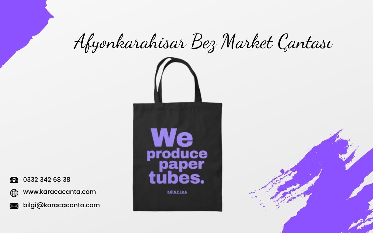 Afyonkarahisar Bez Market Çantası